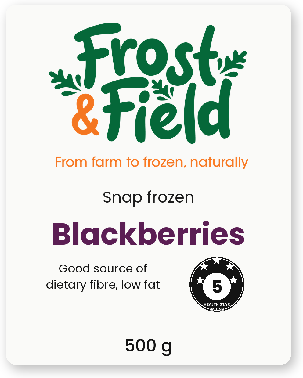 Frost & Field Blackberries, 500g (coming soon)